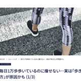 理学療法士が解説する毎日1万歩歩いても痩せない原因と正しい歩き方・大手メディアMELOS監修記事・帯広のパーソナルジムJuntos